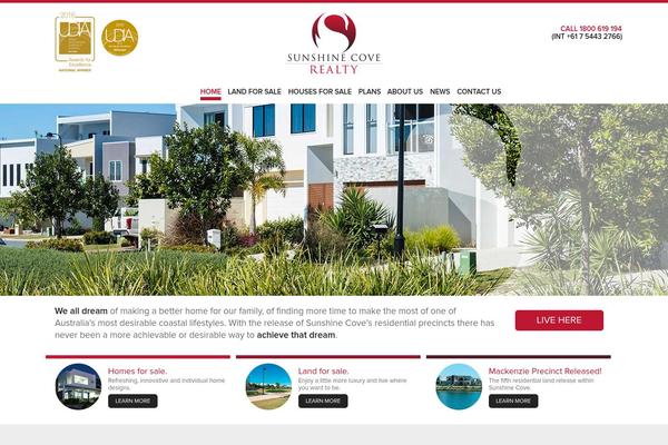 Realty theme site design template sample