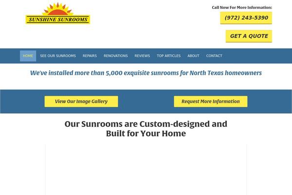 Sunshine theme site design template sample