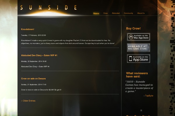 sunsidegames.com site used Plume
