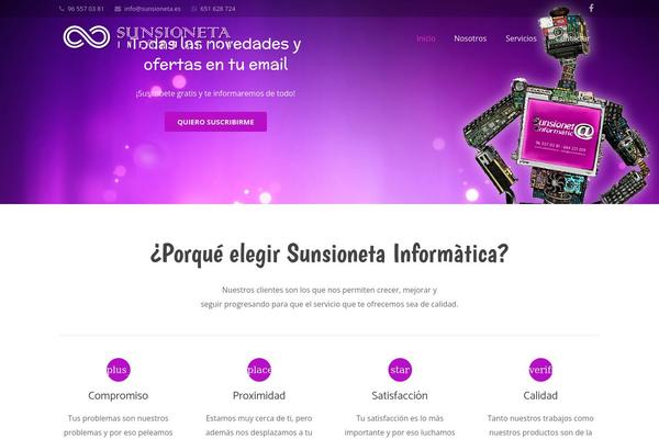 Impreza theme site design template sample