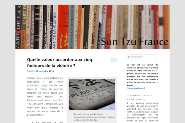 suntzufrance.fr site used Twentyeleven-enfant