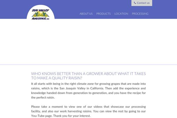sunvalleyraisins.com site used Svr