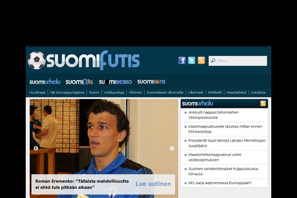 suomiurheilu theme websites examples