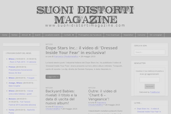 Cream Magazine theme site design template sample