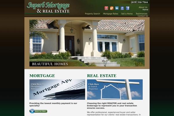 Site using Advanced Real Estate Mortgage Calculator plugin