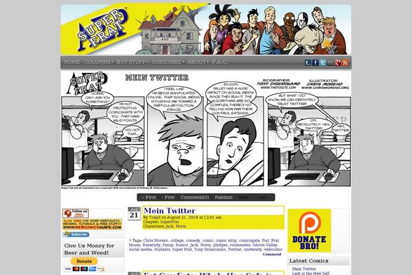 superfrat.com site used Easel-comiceasel