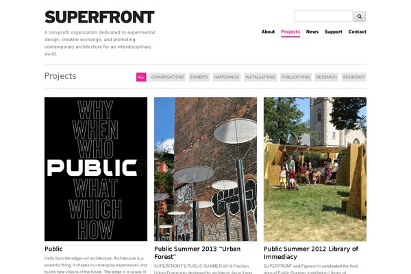 superfront.org site used Fairy Blog