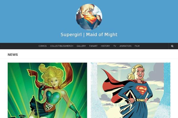 Hueman Child theme site design template sample