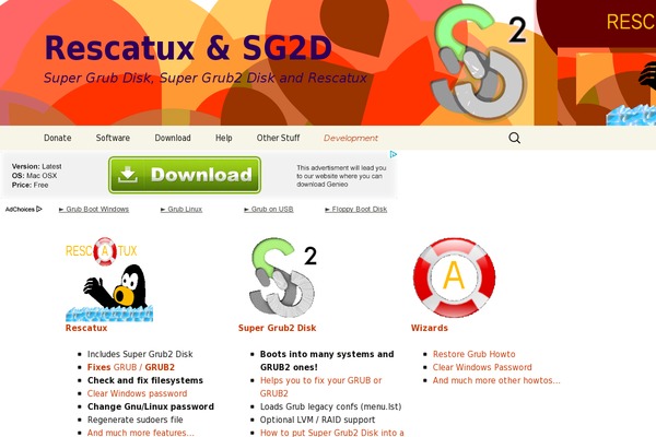 supergrubdisk.org site used Sgd