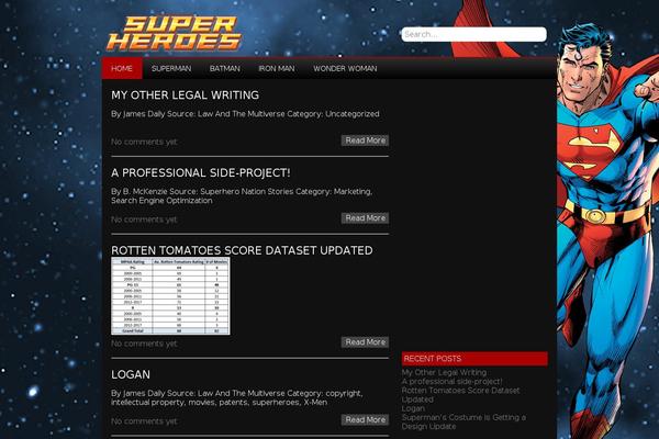 Newsup theme site design template sample