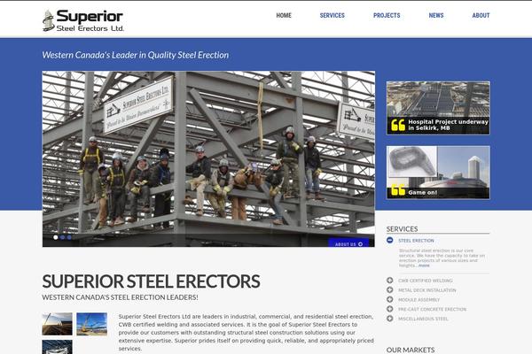 superiorsteel.ca site used Theme45160