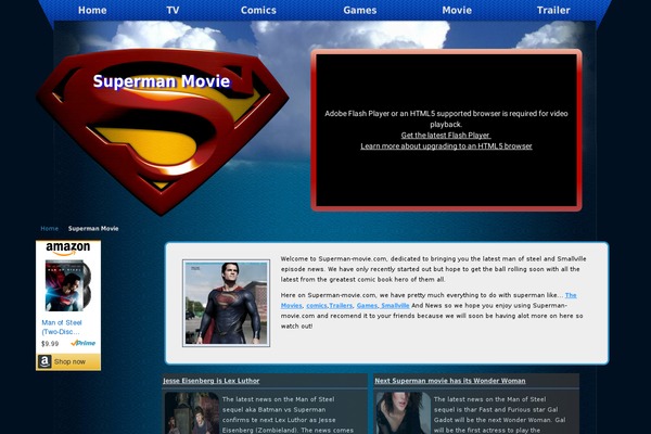superman-movie.com site used Superman