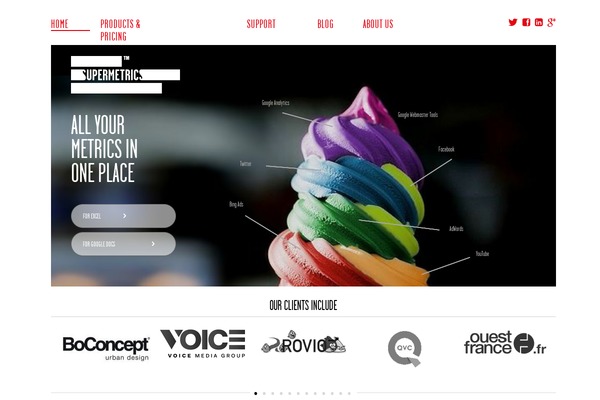 supermetrics theme websites examples