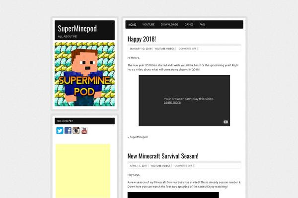 zeeBizzCard theme site design template sample