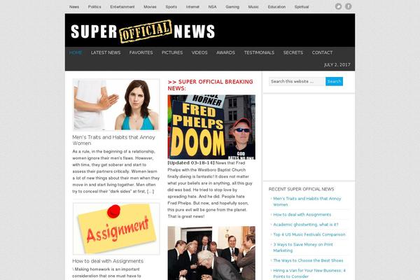 Site using Sociable plugin