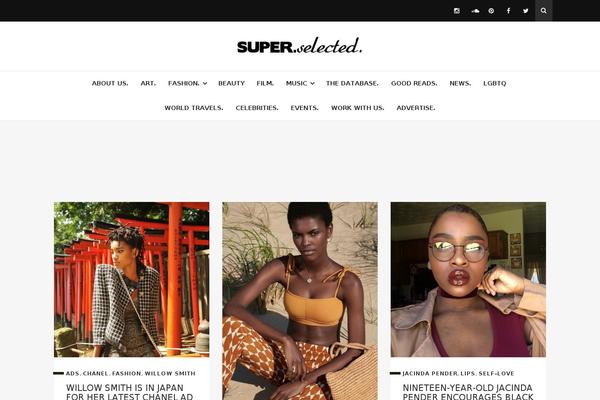 Rinjani theme site design template sample