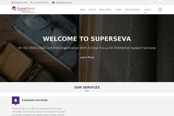 Bizpro theme site design template sample