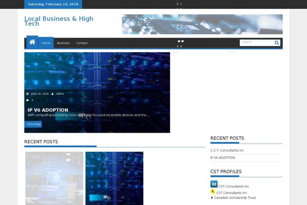 SuperMag theme site design template sample
