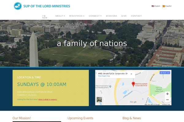 X Child theme site design template sample
