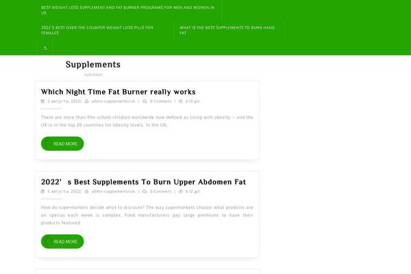 Magnitude theme site design template sample