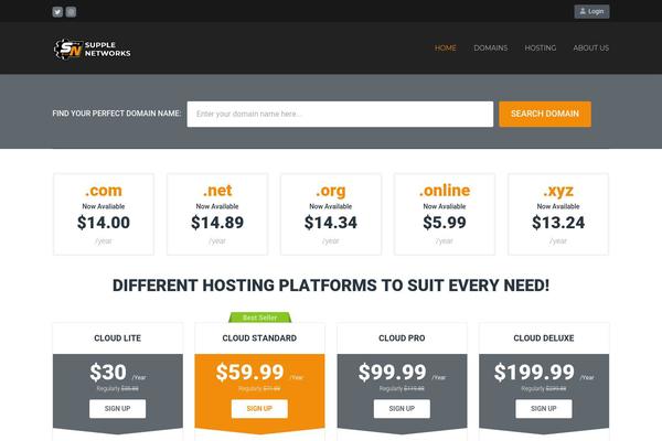 Arkahost theme site design template sample