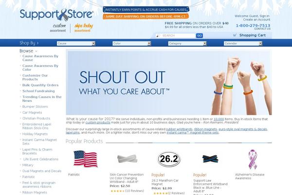 supportstore.com site used Bumperstickermagnet