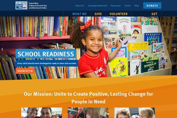 Unitedway theme site design template sample
