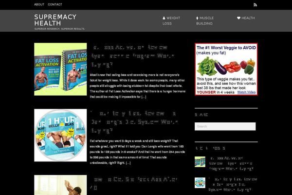 Magazine theme site design template sample