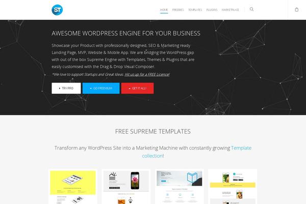 Site using SupremeWidgets plugin