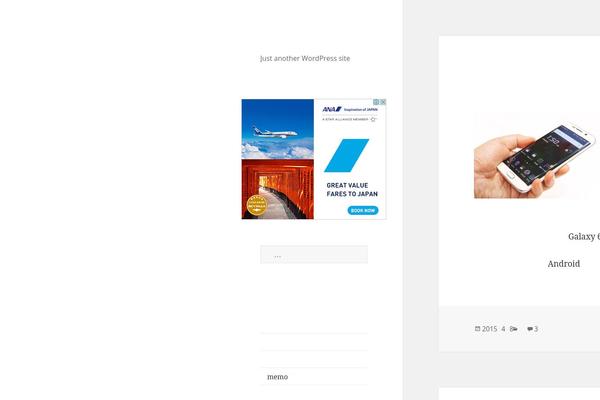 Twenty Fifteen theme site design template sample