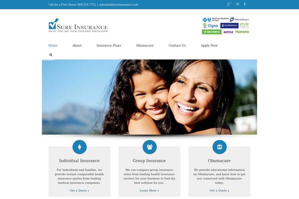 sureinsurance.com site used Avada-2