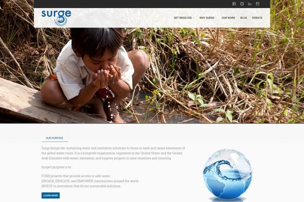 Surge theme site design template sample