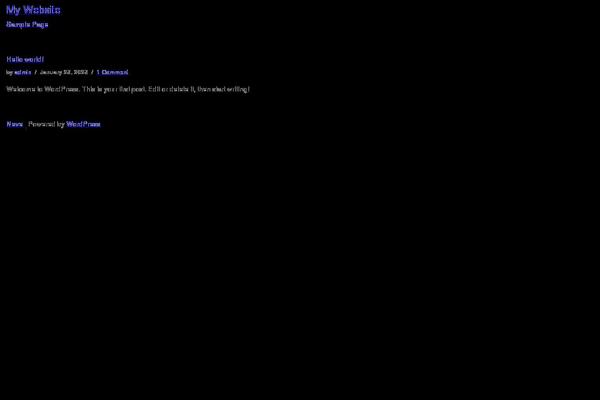 Neve theme site design template sample