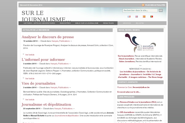 surlejournalisme.com site used Surlejournalisme