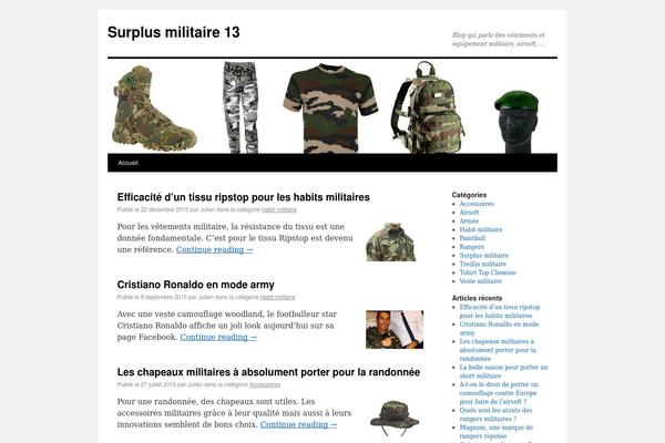 Twenty Ten theme site design template sample