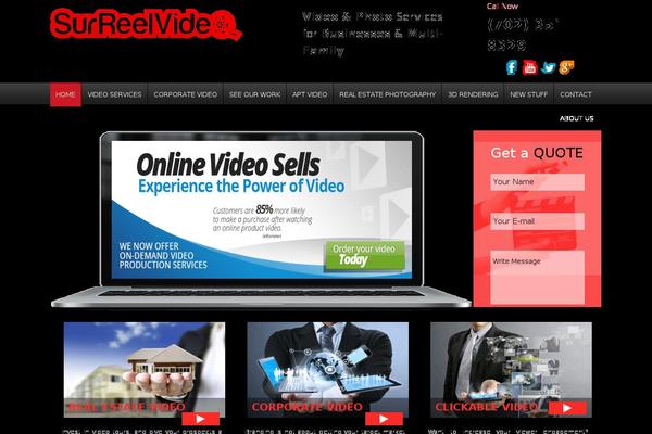 VideoPro theme site design template sample
