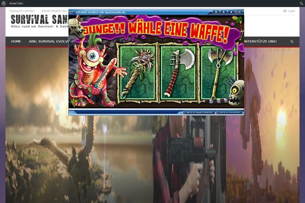 Newspaper Child theme site design template sample