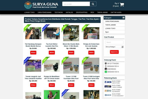 Pasaraya theme site design template sample