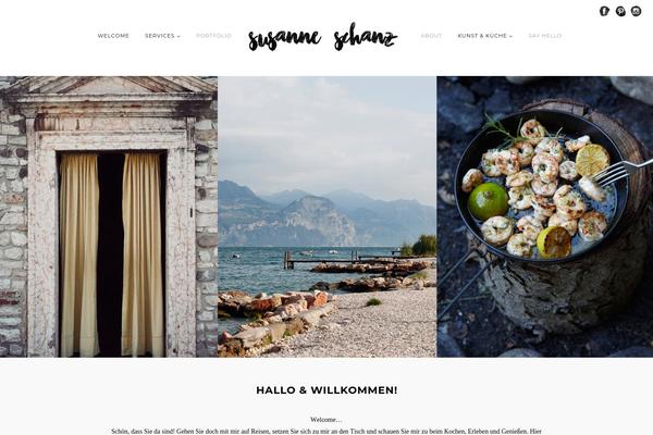 Vega theme site design template sample