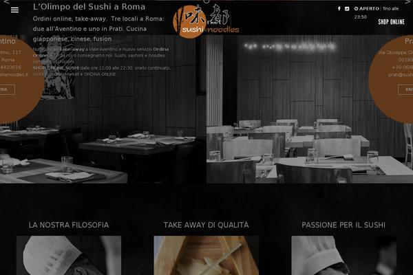 Sushi theme site design template sample