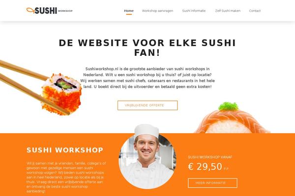 Sushi theme site design template sample