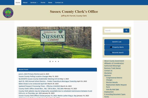 GovPress theme site design template sample