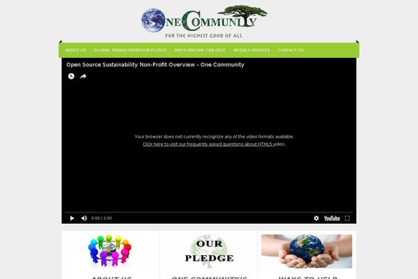 NonProfit theme site design template sample