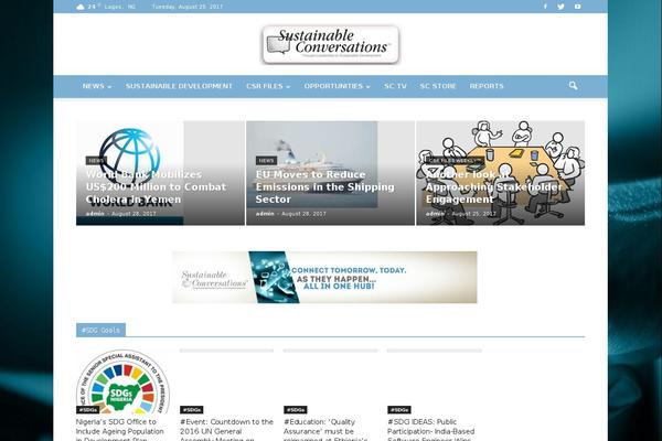 Newspaper theme site design template sample