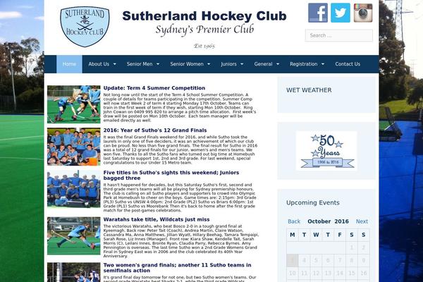 Sydney-child theme site design template sample