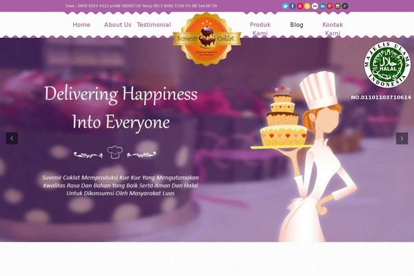 cakery theme websites examples