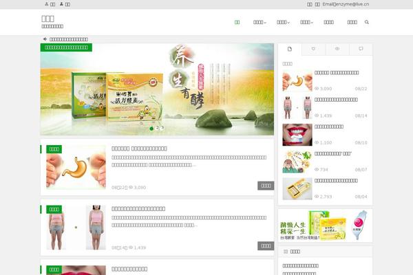 Begin theme site design template sample