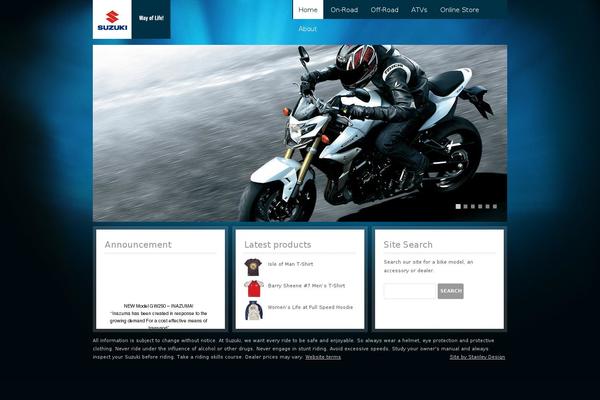 Site using news announcement scroll plugin