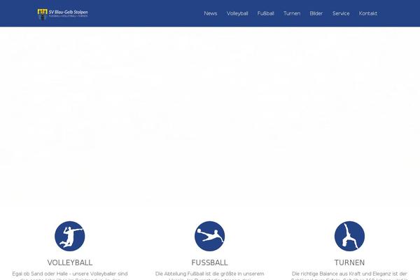 Zero theme site design template sample