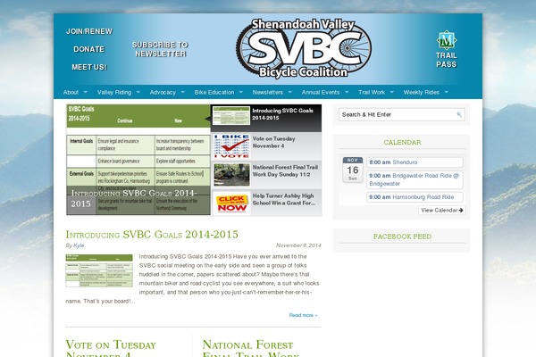 WordPress website example screenshot